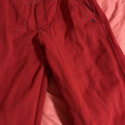 Red polo sweats