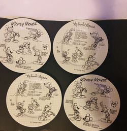 Disney Mickey sketch Book Plates