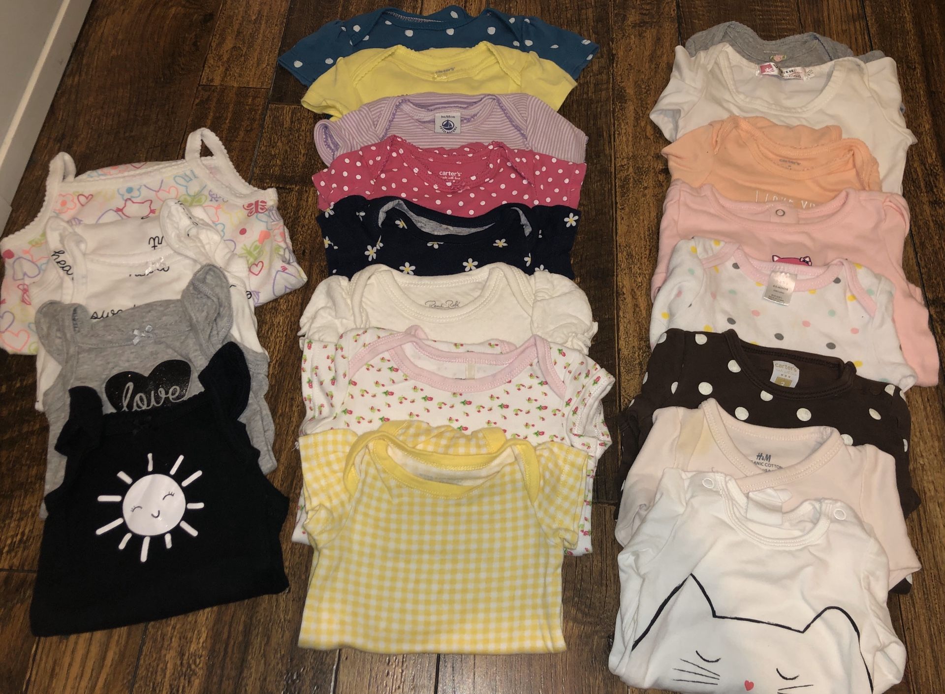 0-3 Months 72 Piece Lot Baby Girl Clothes Infant