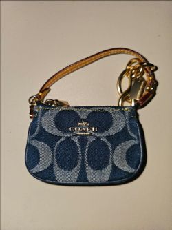 Coach Signature Denim Mini nolita bag charm