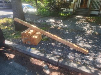 FREE firewood lumber Clean dry dimensional  4x4 ready for your fire pit