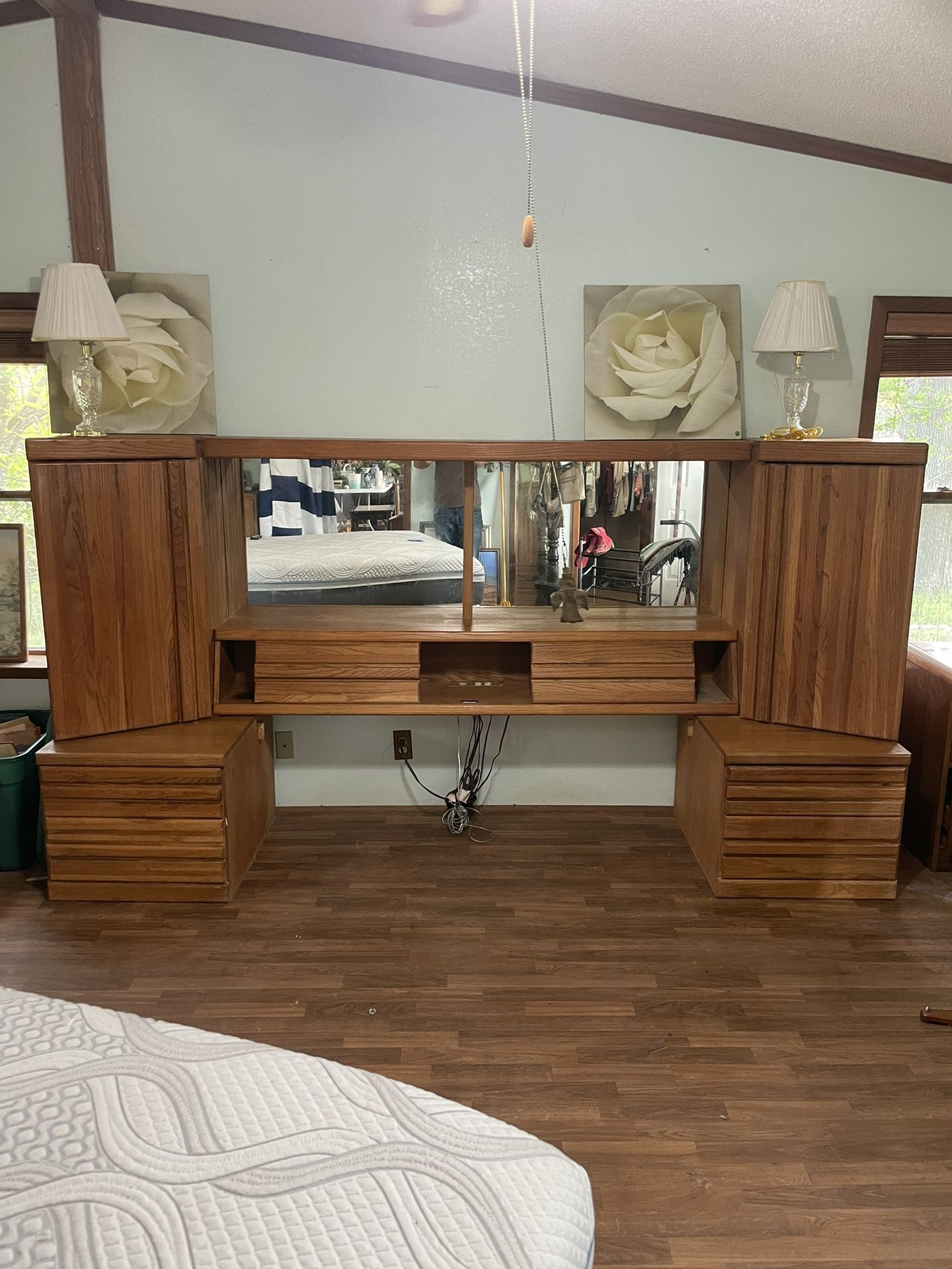 Headboard and dresser all for $250