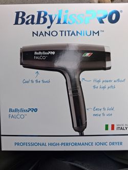 NEW BaBylissPRO Nano Titanium Falco Hair Dryer – Italian Made (2000W)