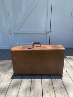 Vintage Leather Suitcase