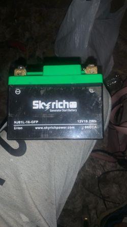 Sky high generator start battery