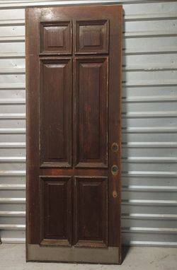 Mid Century Solid Wood 8ft Entry Door