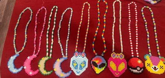 Perler Bead Necklaces And Bracelets 