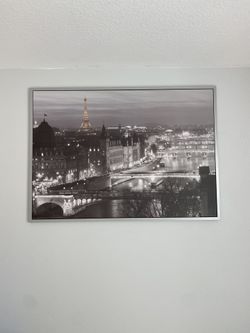 Framed Paris Canvas 