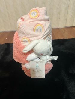 Baby blanket and rattle