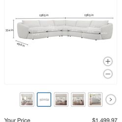 Holley 5-piece Modular Fabric Sectional