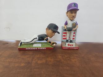 Randy Johnson & Gerardo Parra D-backs Bobbleheads in chandler