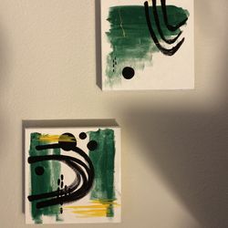 Corn Abstract - Two Piece Canvas Set 