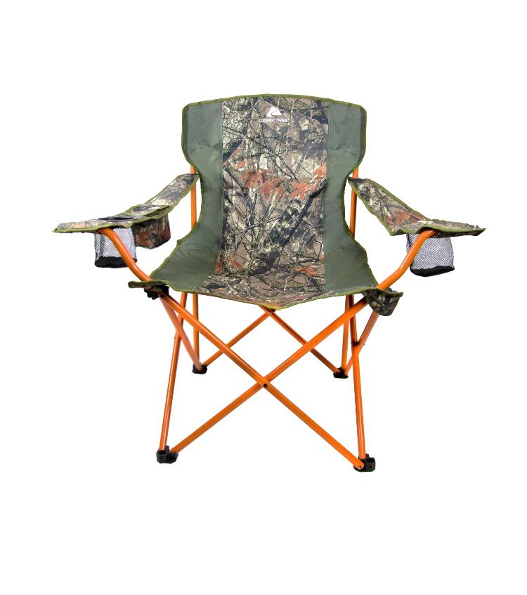 Ozark Trail Oversized Tailgate Quad Folding Camp Chair, 12A-2052