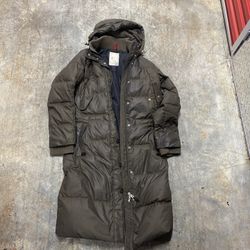 BOGNER Fire + Ice Hooded Down Long  Brown Sz S EU 36 Parka Radiation Protected. Good used condition no flaws. Retail $1900. Make an offer!