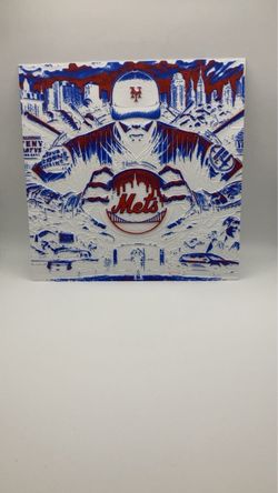 New York Mets Textured Art Panel