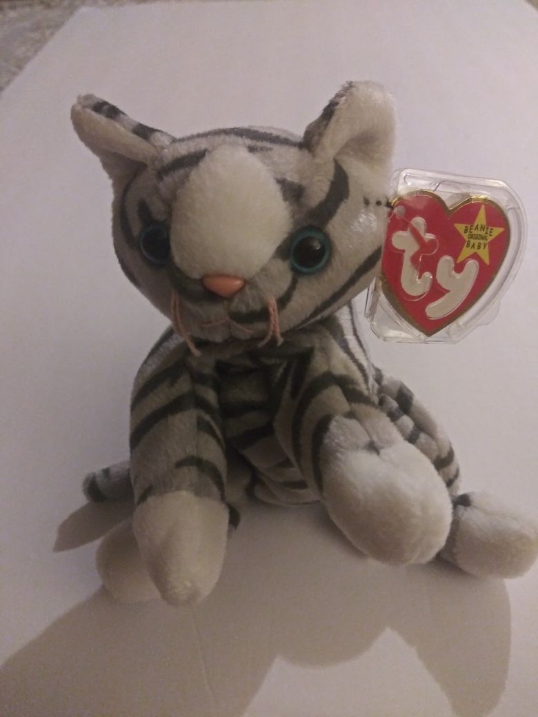 Beanie baby silver the cat