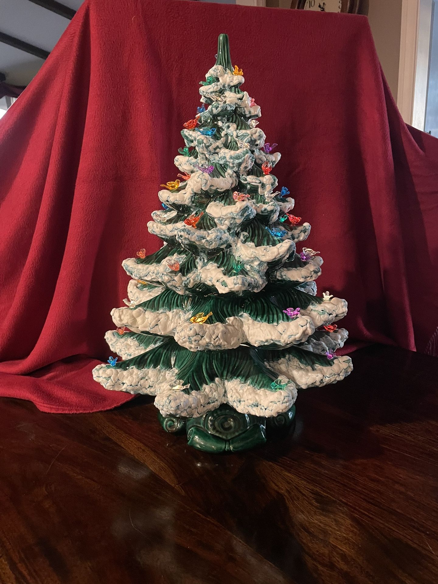 Vintage Ceramic Tree 21” Tall, Lighted