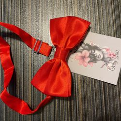 Red  / Pre- Tied Bowtie 
