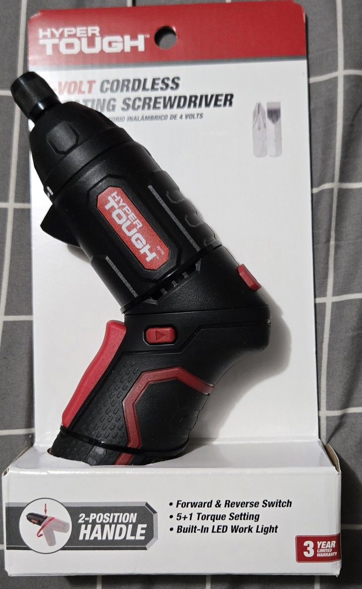 Hyper Tough 4 Volt Cordless Rotating Screwdriver