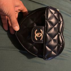 Designer Black Heart Bag