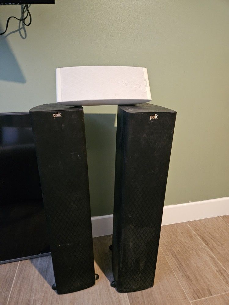 Polk TSx330T Black Speaker Set