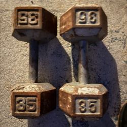 Dumbbell Set Of 35s