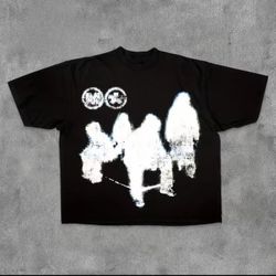 Mens Graphic Print Black T Shirt