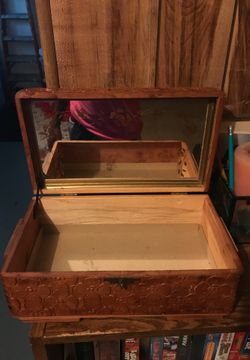 Old antique jewelry box