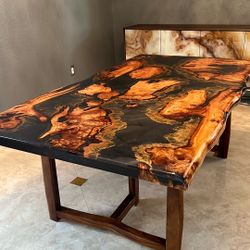 New  Live Edge  Wood Table 