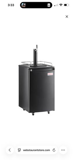 Galaxy Single Tap Kegerator Beer Dispenser - Black, (1) 1/2 Keg Capacity