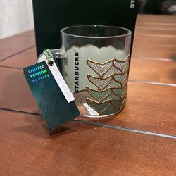 Exclusive Collectible Starbucks Glass Mug 