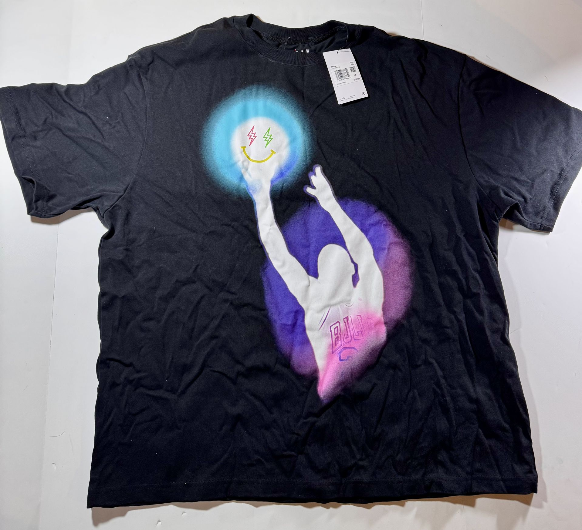 *NEW* Nike Air Jordan x J Balvin T-Shirt Size Men's XXL DR2962-010 Black