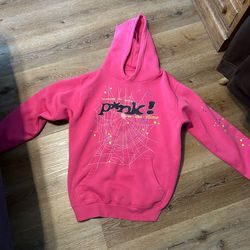 Pink Sp5der hoodie (USED)