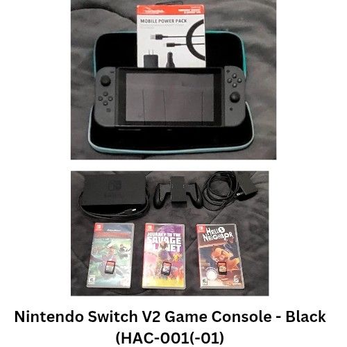 Nintendo Switch V2 Game Console - Black