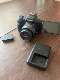 Canon EOS M50 mkii with Lens and Charger