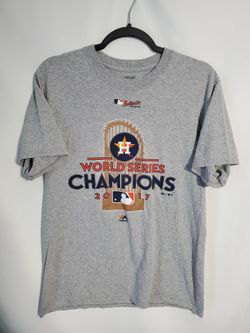 Houston Astros 2017 World Series Champions MLB T-Shirt Gray Majestic Sz Medium