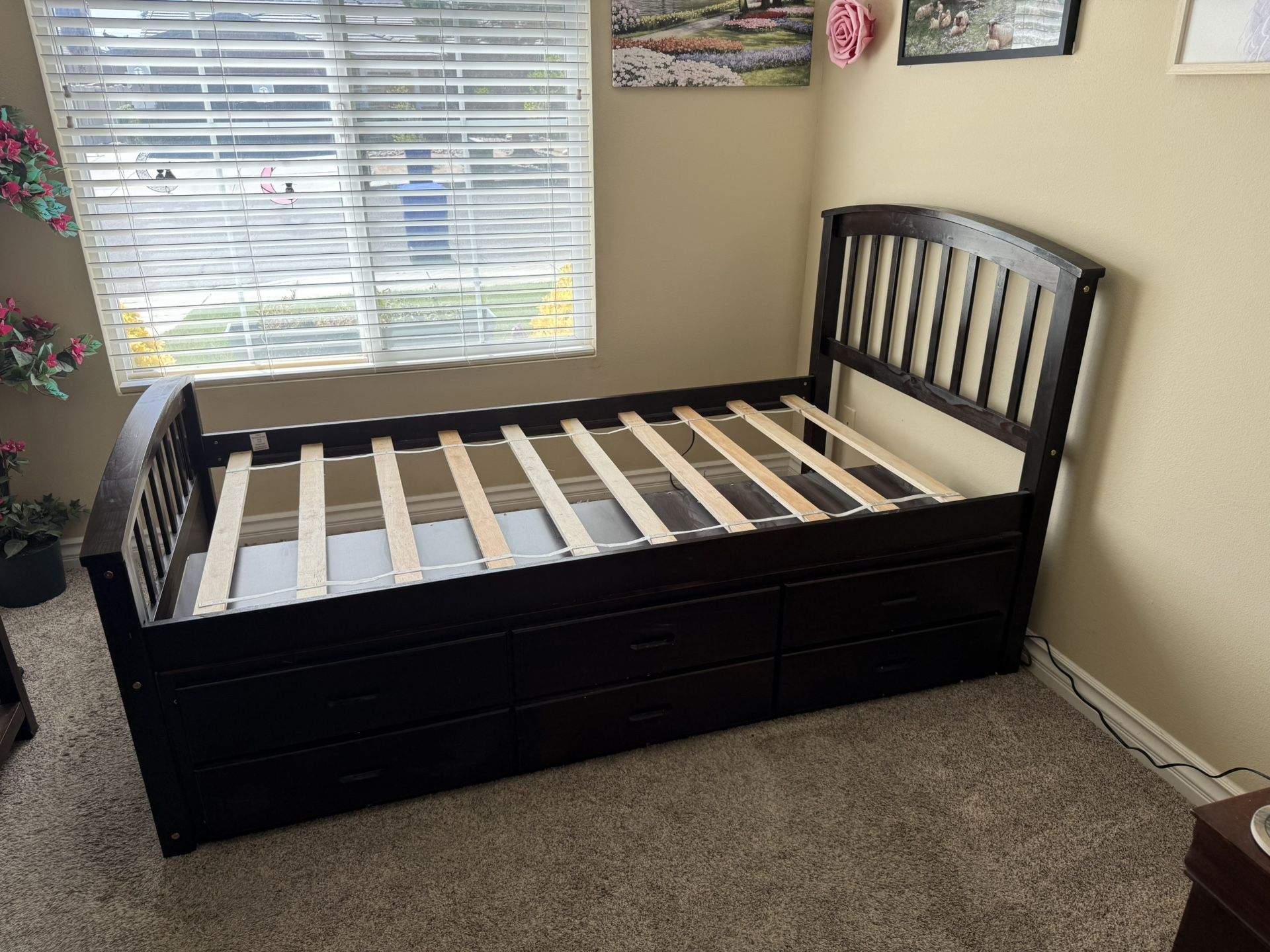 Twin Bed Frame With Storage