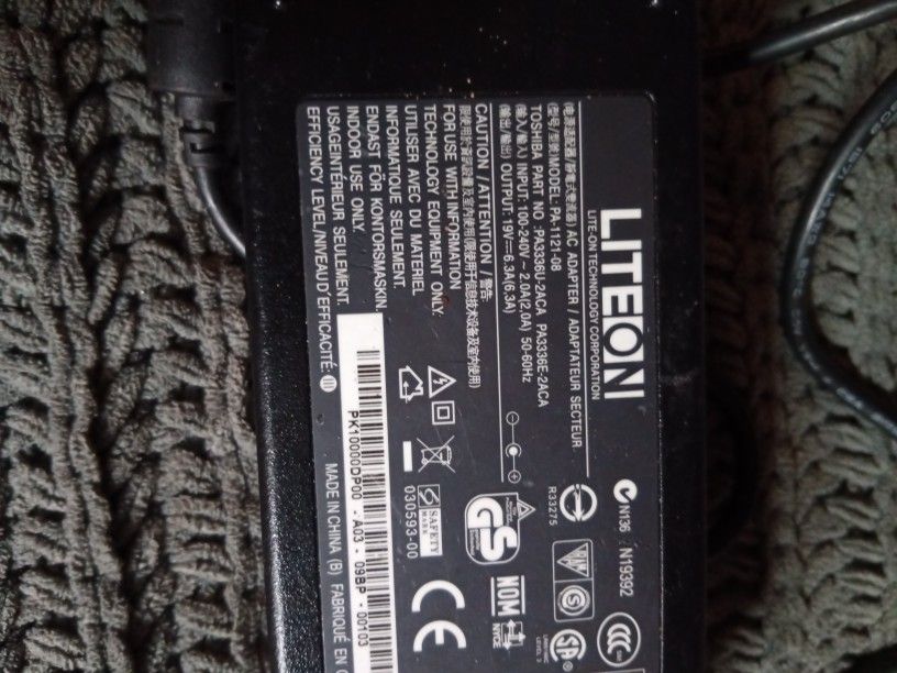 Light On Technology Corporation AC Adapter