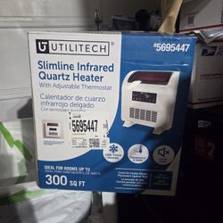 Utilitech 1500-Watt Infrared Quartz Cabinet Indoor Electric Space Heater. 