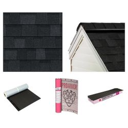 Owens Corning Onyx Black Algae Resistant Laminate Architectural Roof Shingles