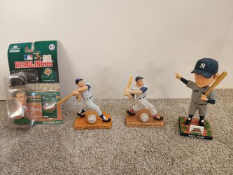 4 Baseball Figurines - Ruth, Mantle, Williams, Ripken