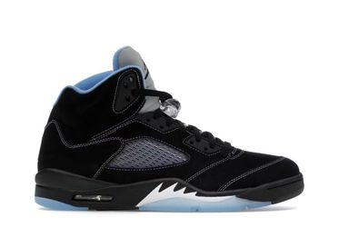Jordan 5 black university blue size 12