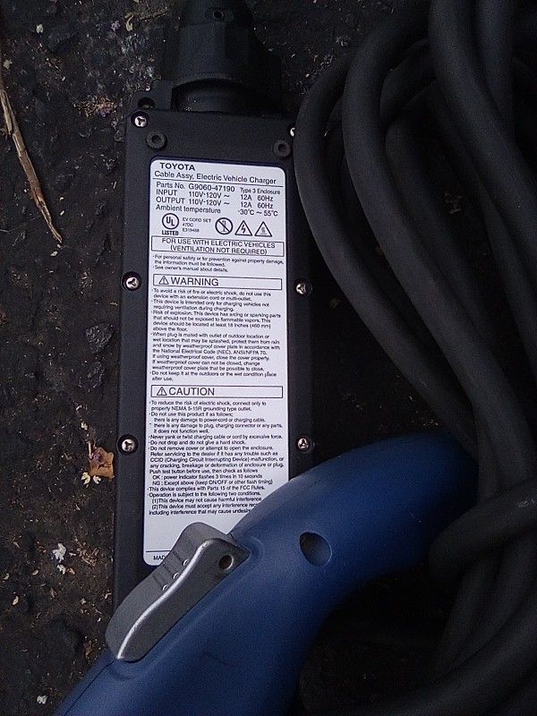 Toyota Electric Vehicle Charger Part # G9060-47190