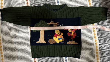 Winnie The Pooh Vintage Vtg Style Sweater Thick Knit