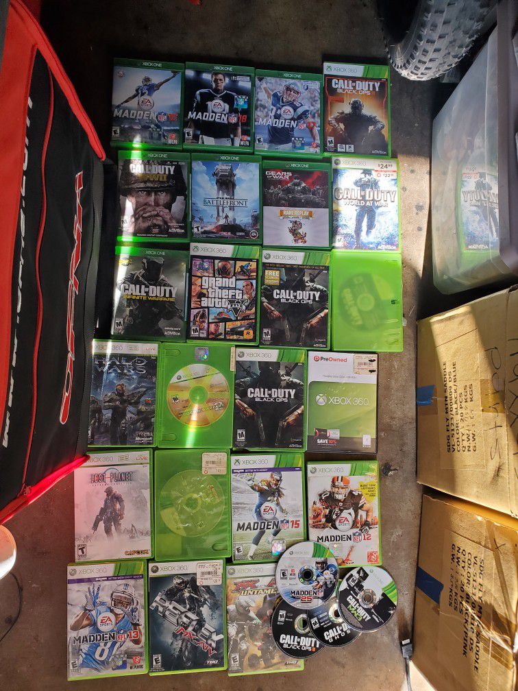 Xbox Games Xbox 360 And Xbox 1 (25 GAMES)