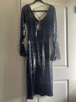 Long sequence  black dress