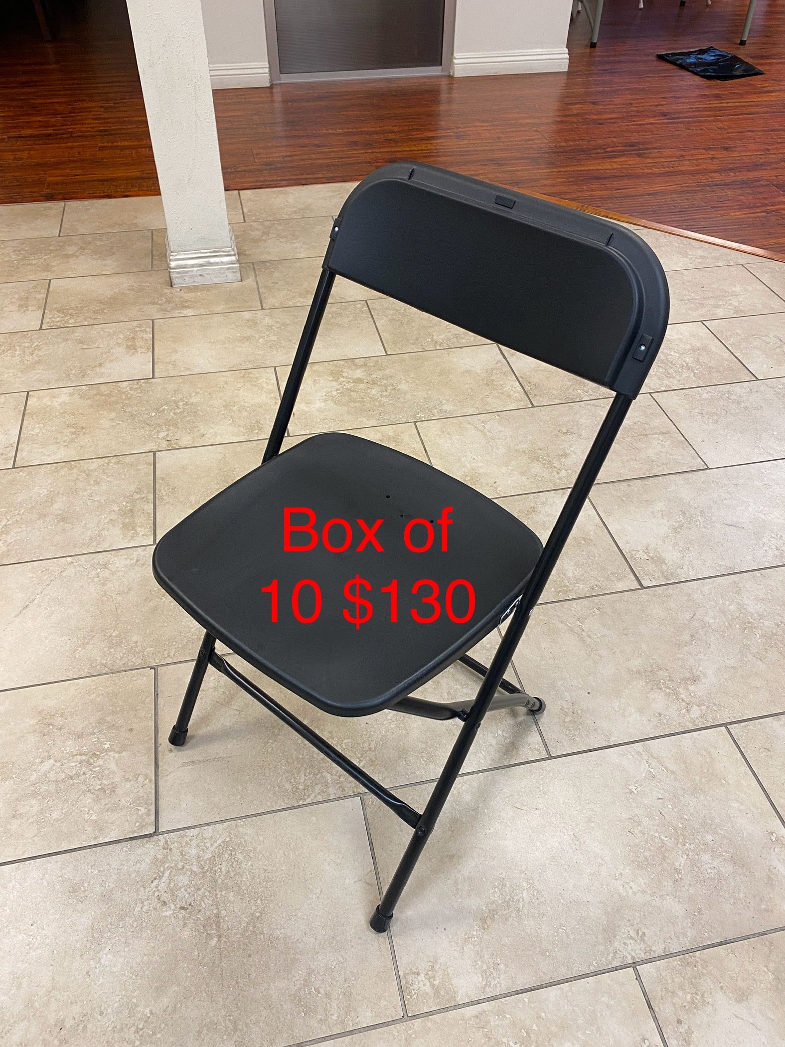 Beautiful Black Plastic Folding Chairs