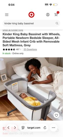 Brand new kinder king baby bassinet