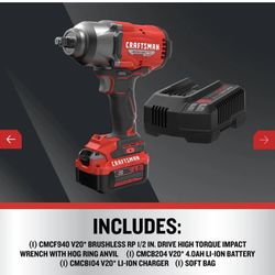 Brand New Craftsman 20v 1/2 Inch Impact
