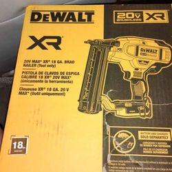 DEWALT 18 GAUGE BRAD NAILER 